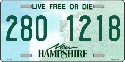 NH license plate 2801218