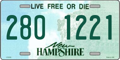 NH license plate 2801221