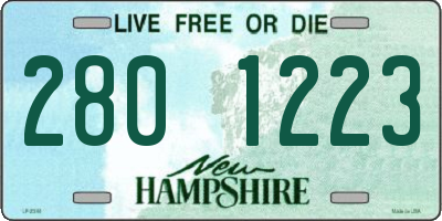 NH license plate 2801223