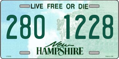 NH license plate 2801228