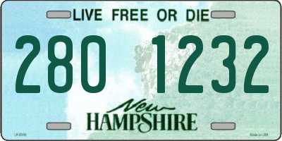 NH license plate 2801232