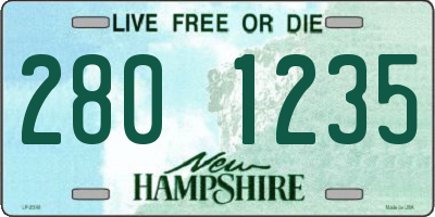 NH license plate 2801235