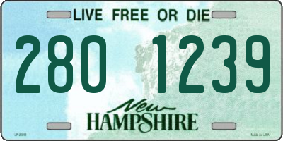 NH license plate 2801239
