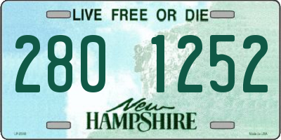 NH license plate 2801252