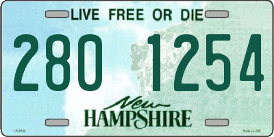 NH license plate 2801254