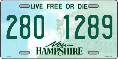 NH license plate 2801289