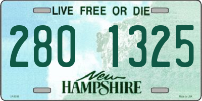 NH license plate 2801325