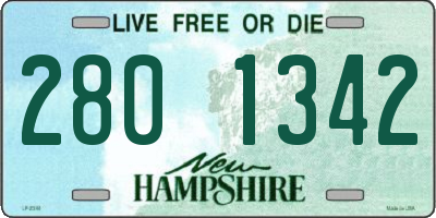 NH license plate 2801342