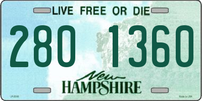 NH license plate 2801360