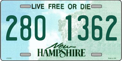 NH license plate 2801362