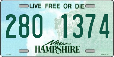 NH license plate 2801374