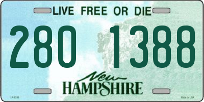 NH license plate 2801388
