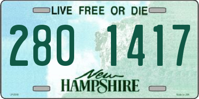 NH license plate 2801417