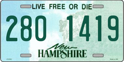 NH license plate 2801419