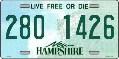 NH license plate 2801426