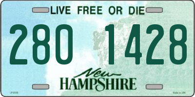 NH license plate 2801428