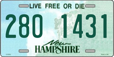 NH license plate 2801431