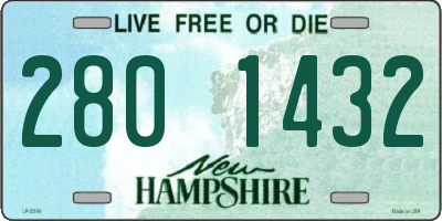 NH license plate 2801432