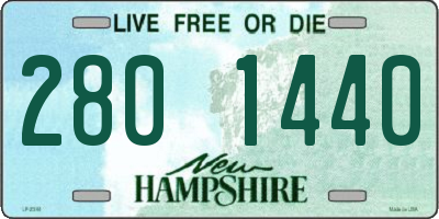 NH license plate 2801440
