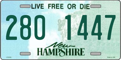 NH license plate 2801447