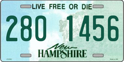 NH license plate 2801456