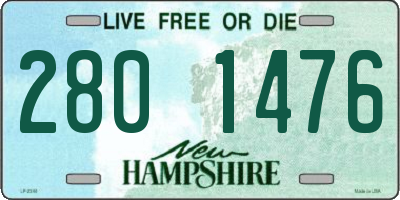 NH license plate 2801476