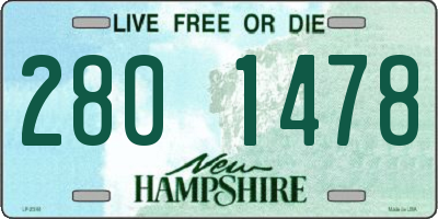 NH license plate 2801478