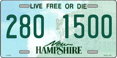 NH license plate 2801500