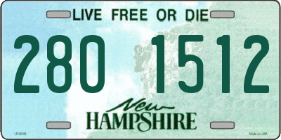 NH license plate 2801512