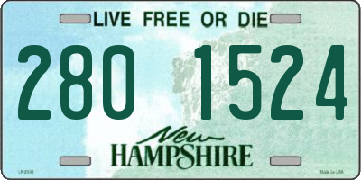 NH license plate 2801524