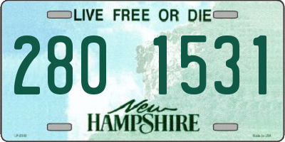NH license plate 2801531