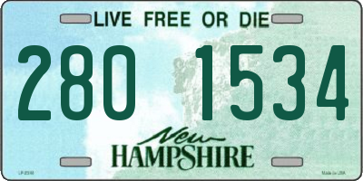 NH license plate 2801534