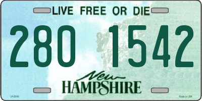 NH license plate 2801542