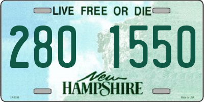 NH license plate 2801550