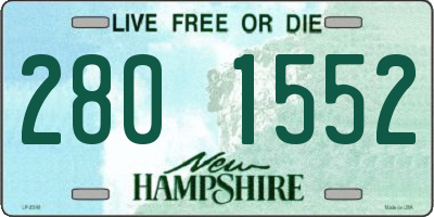 NH license plate 2801552