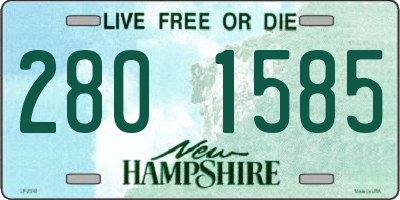 NH license plate 2801585