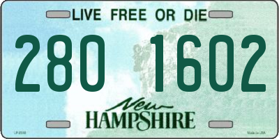 NH license plate 2801602