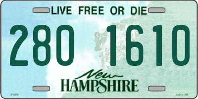 NH license plate 2801610