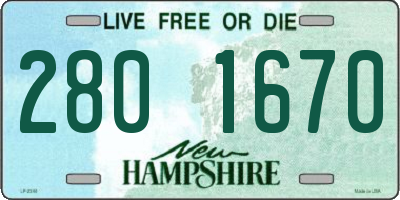 NH license plate 2801670