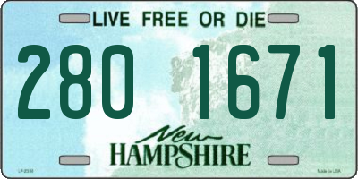 NH license plate 2801671