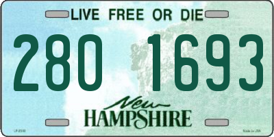 NH license plate 2801693