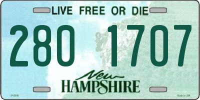 NH license plate 2801707