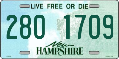 NH license plate 2801709