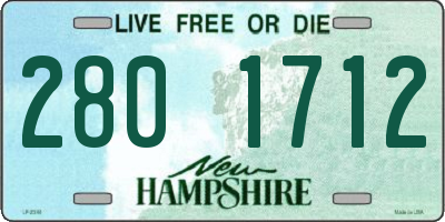 NH license plate 2801712