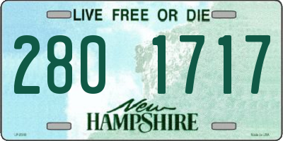 NH license plate 2801717