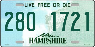 NH license plate 2801721