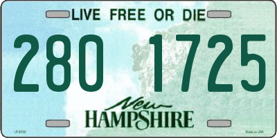 NH license plate 2801725