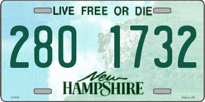 NH license plate 2801732