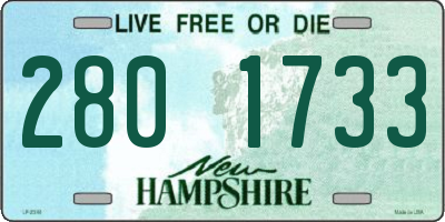 NH license plate 2801733