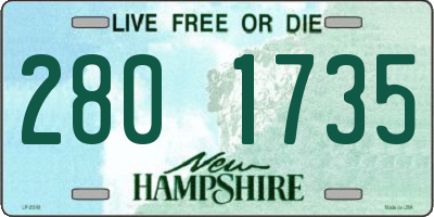 NH license plate 2801735